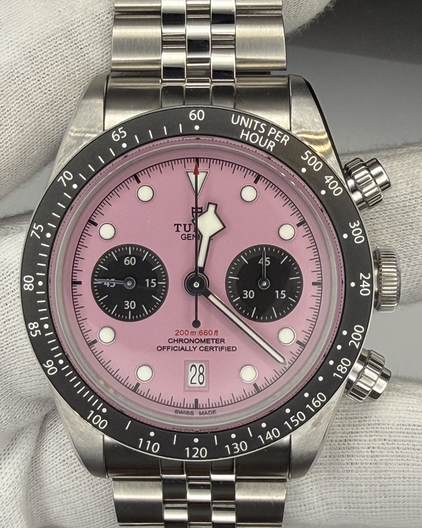 2025 Tudor Black Bay Chrono "Flamingo" 41MM Pink Dial Steel Bracelet (79360N)