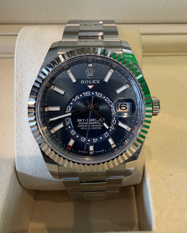 2025 Rolex Sky-Dweller 42MM Blue Dial Oyster Bracelet (326934)