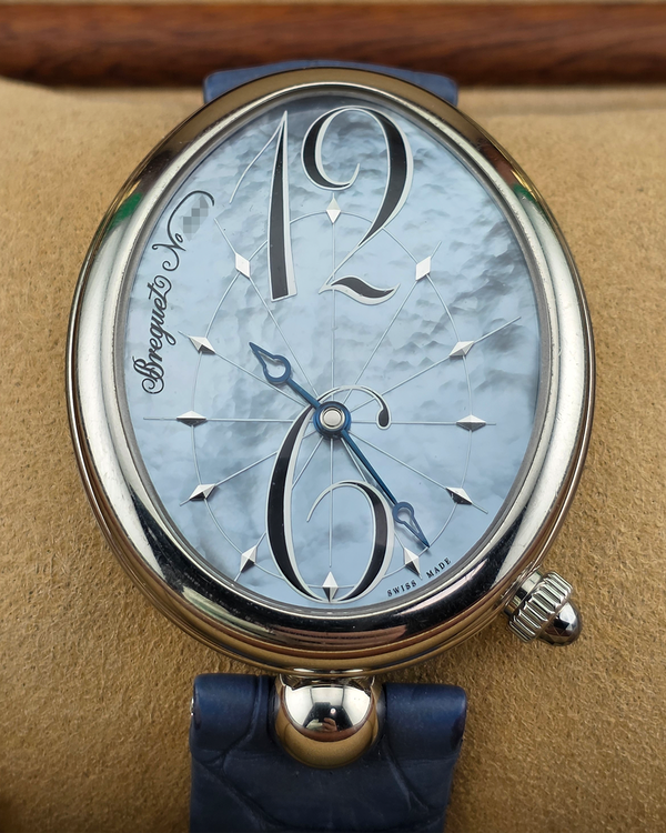 2019 Breguet Reine De Naples 35.5MM Mother of Pearl Dial Leather Strap (8967ST/V8/986)