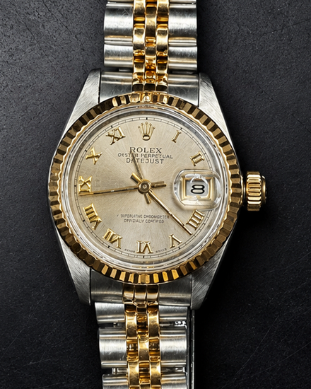 Rolex Lady-Datejust 26MM Champagne Dial Two-Tone Jubilee Bracelet (69173)