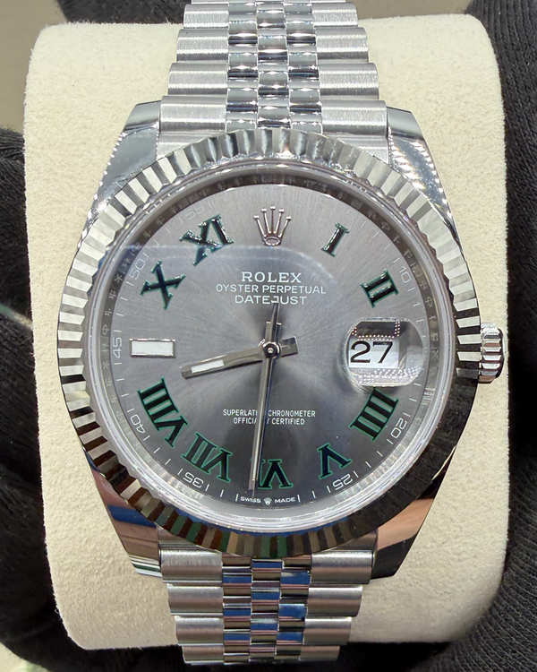 2026 Rolex Datejust "Wimbledon" 41MM Slate Dial Jubilee Bracelet (126334)