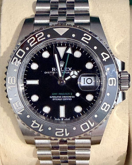 2026 Rolex GMT-Master II "Bruce Wayne" 40MM Black Dial Jubilee Bracelet (126710GRNR)