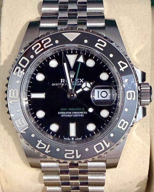 2026 Rolex GMT-Master II "Bruce Wayne" 40MM Black Dial Jubilee Bracelet (126710GRNR)