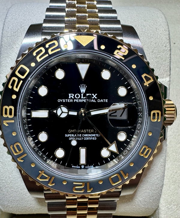 2026  Rolex GMT-Master II "Zombie" 40MM Black Dial Two-Tone Jubilee Bracelet (126713GRNR)