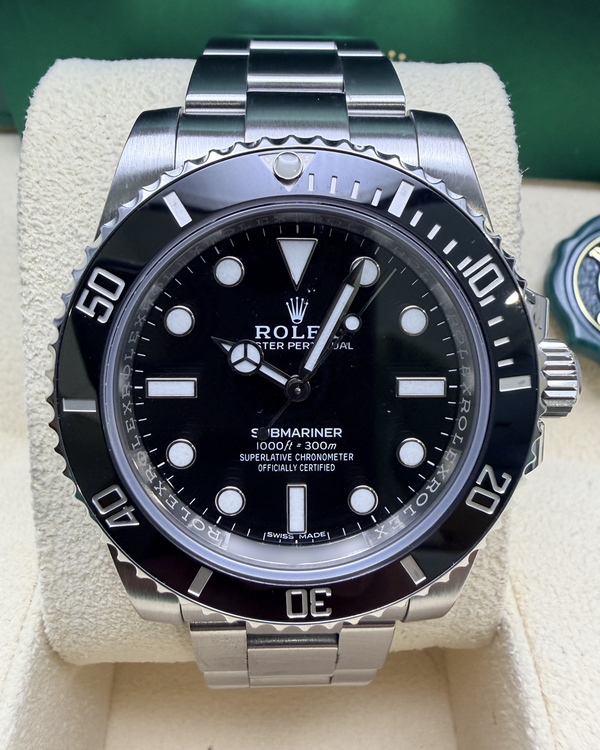 2018 Rolex Submariner No-Date 40MM Black Dial Oyster Bracelet (114060)