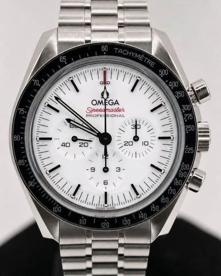 2025 Omega Speedmaster Professional Moonwatch 42MM White Dial Steel Bracelet (310.30.42.50.04.001)