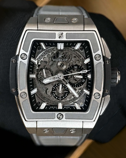 2024 Hublot Spirit Of Big Bang 42MM Skeleton Dial Leather Strap (642.NX.0170.RX)