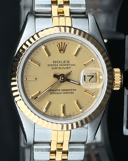 1987 Rolex Lady-Datejust 26MM Champagne Dial Two-Tone Jubilee Bracelet (69173)