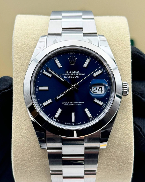 2026 Rolex Datejust 41MM Blue Dial Oyster Bracelet (126300)