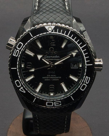 Omega Seamaster Planet Ocean 600M 39.5MM Black Dial Rubber Strap (215.92.40.20.01.001)