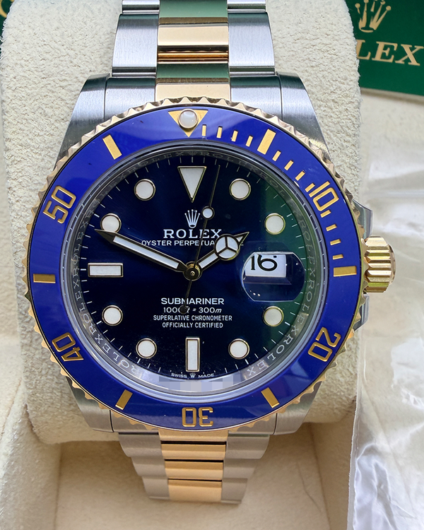 2023 Rolex Submariner Date "Bluesy" 41MM Blue DIal Two-Tone Oyster Bracelet (126613LB)