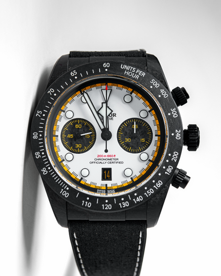 No Reserve - 2026 Tudor Black Bay Chrono "Carbon 26" L.E. 42MM White Dial Rubber Strap (79377KN)