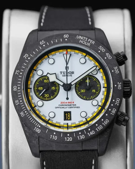 2026 Tudor Black Bay Chrono "Carbon 26" L.E. 42MM White Dial Rubber Strap (M79377KN)