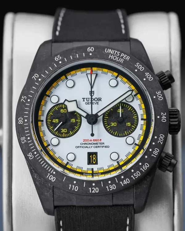 2026 Tudor Black Bay Chrono "Carbon 26" L.E. 42MM White Dial Rubber Strap (M79377KN)