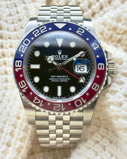 2024 Discontinued Rolex GMT-Master II "Pepsi" 40MM Black Dial Jubilee Bracelet (126710BLRO)