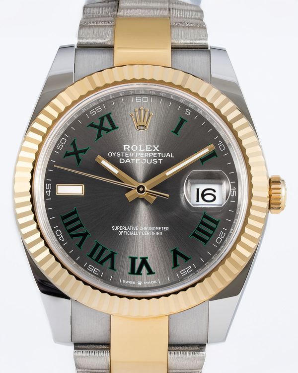 2024 Rolex Datejust "Wimbledon" 41MM Slate Dial Two-Tone Oyster Bracelet (126333)