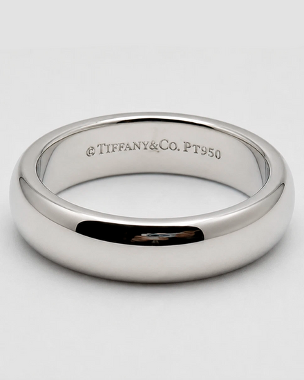 Tiffany & Co. Lucida Forever Platinum Wedding Band Ring 4.5MM (Ring)