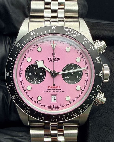 2025 Tudor Black Bay Chrono "Flamingo" 41MM Pink Dial Steel Bracelet (79360N)