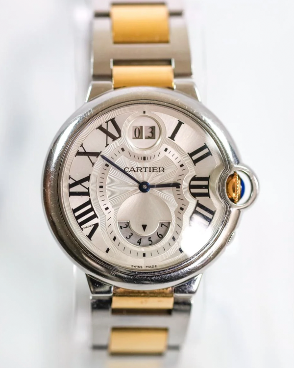 Cartier Ballon Bleu 38MM Quartz Silver Dial Two-Tone Bracelet (3194)