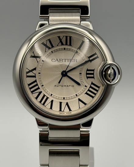 2018 Cartier Ballon Bleu 36MM Silver Dial Steel Bracelet (W6920046)