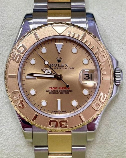Rolex Yacht-Master 35MM Champagne Dial Two-Tone Oyster Bracelet (168623)