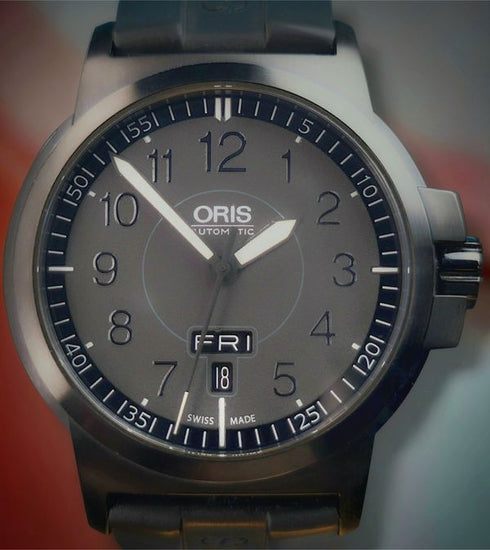 No Reserve - 2010 Oris BC3 Advanced Day Date 42MM Black Dial Rubber Strap (01-735-7641-4764)