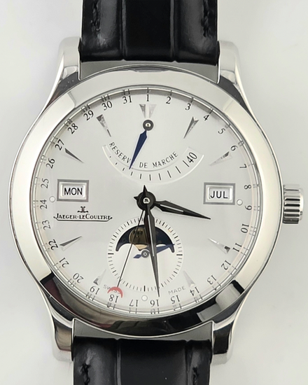 2009 Jaeger-LeCoultre Master Calendar 40MM Silver Dial Leather Strap (Q151842A)