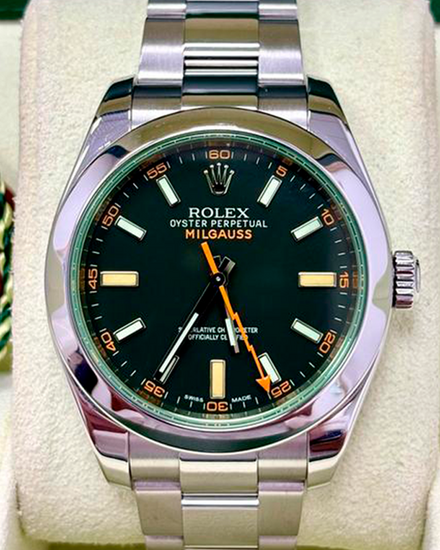 2010 (G Serial) Rolex Milgauss 40MM Black Dial Oyster Bracelet (116400GV)