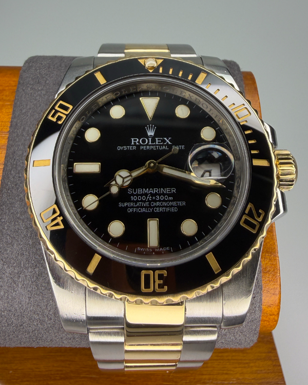 2017 Rolex Submariner Date 40MM Black Dial Two-Tone Oyster Bracelet (116613LN)