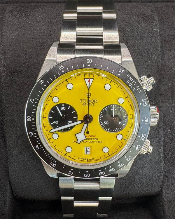 2026 Tudor Black Bay Chrono "Bumblebee" 39MM Yellow Dial Steel Bracelet (79310N)