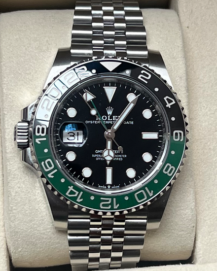 2025 Rolex GMT-Master II “Sprite” 40MM Black Dial Jubilee Bracelet (126720VTNR)