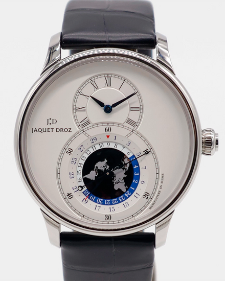2024 Jaquet Droz Grande Seconde 43MM White Dial Leather Strap (J016030241)