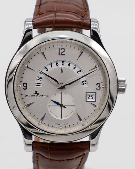 Jaeger-LeCoultre Master Compressor L.E. 41.5MM Silver Dial Leather Strap (146.8.02)