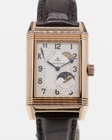 2007 Jaeger-LeCoultre Reverso Grande Sun Moon 8 Days 29MM Silver Dial Leather Strap (Q3042420)