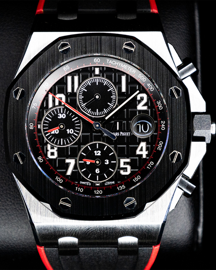 2018 Audemars Piguet Royal Oak Offshore Chronograph "Dark Knight" 42MM Black Dial Rubber Strap (26470SO.OO.A002CA.01)