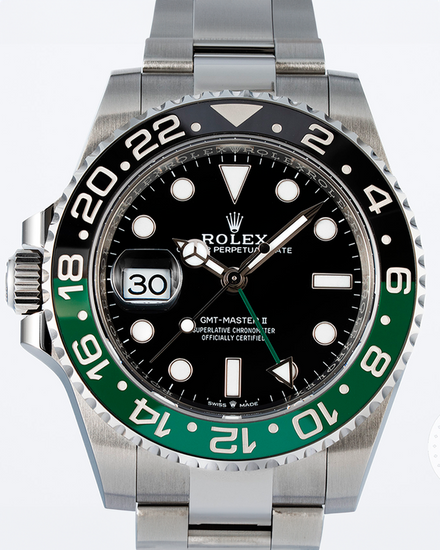 2025 Rolex GMT-Master II “Sprite” 40MM Black Dial Oyster Bracelet (126720VTNR)