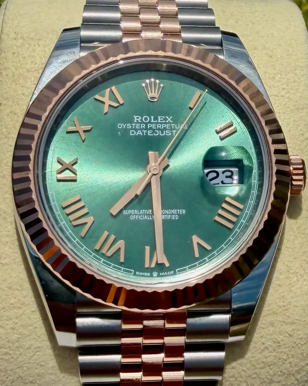 2026 Rolex Datejust "Wimbledon" 41MM Green Dial Two-Tone Jubilee Bracelet (126331)