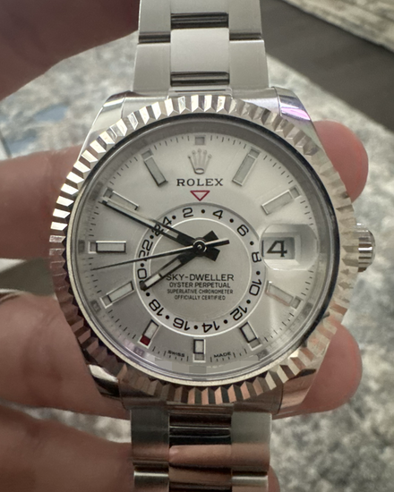 2023 Rolex Sky-Dweller 42MM White Dial Oyster Bracelet (326934)