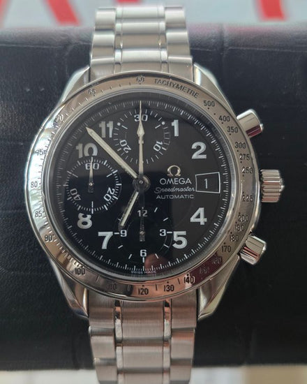 2003 Omega Speedmaster Date 39MM Black Dial Steel Bracelet (3513.52.00)