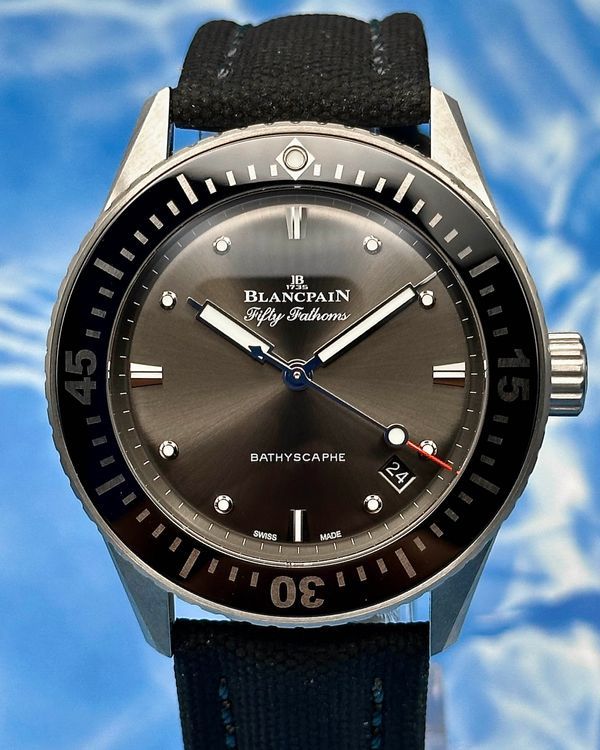 2026 Blancpain Fifty Fathoms 38MM Black Dial Rubber Strap (5100B-1110-B52A)