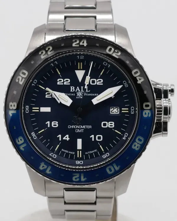 Ball Engineer Hydrocarbon AeroGMT II 42MM Blue Dial Steel Bracelet (DG2018C-S10C-BK)