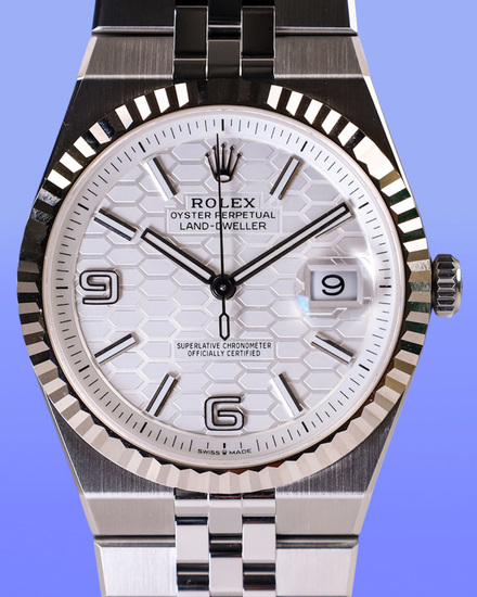 2026 Rolex Land-Dweller 40MM White Dial Flat Jubilee Bracelet (127334)