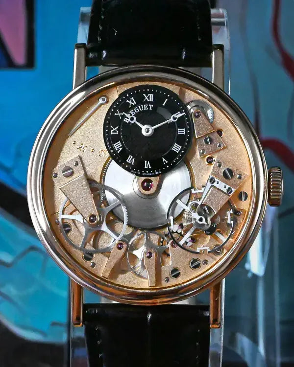 2016 Breguet Tradition 37MM Skeleton Dial Leather Strap (7027BR/R9/9V6)
