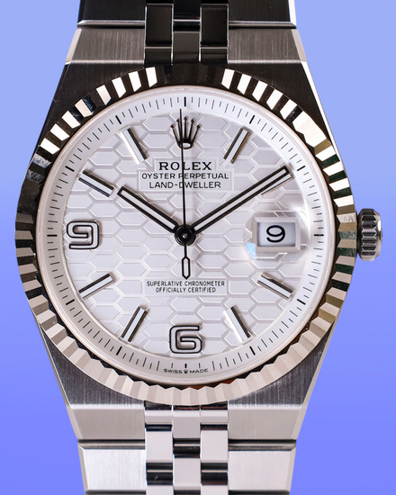 2026 Rolex Land-Dweller 40MM White Dial Flat Jubilee Bracelet (127334)