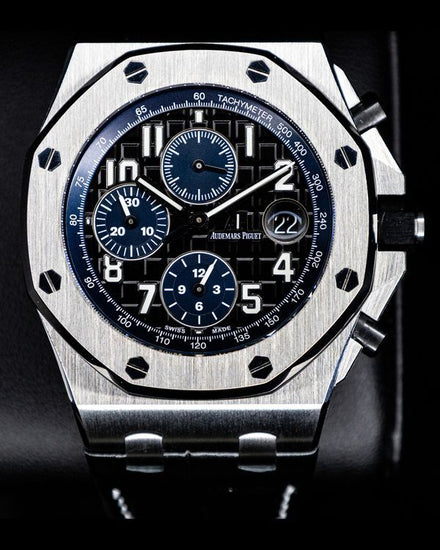 2019 Audemars Piguet Royal Oak Offshore Chronograph "Batman" 42MM Black Dial Leather Strap (26470ST.OO.A028CR.01)