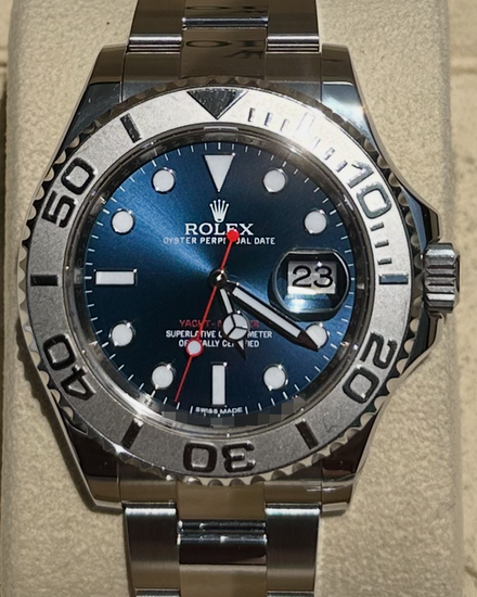 No Reserve - 2016 Rolex Yacht-Master 40MM Blue Dial Oyster Bracelet (116622)