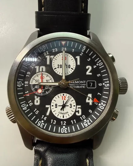 No Reserve - 2014 Bremont ALT1-Z Chronograph 43MM Black Dial Leather Strap (ALT1-ZT-BK-R-S)