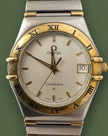 No Reserve - Omega Constellation 34MM Quartz White Dial Two-tone Bracelet (396.1201)