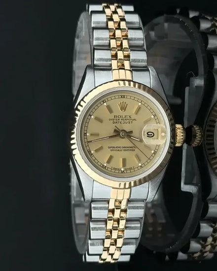 1987 Rolex Lady-Datejust 26MM Champagne Dial Two-Tone Jubilee Bracelet (69173)