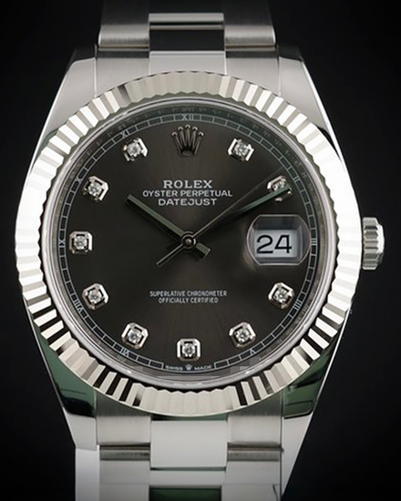 2019 Rolex Datejust 41MM Slate Dial Oyster Bracelet (126334)